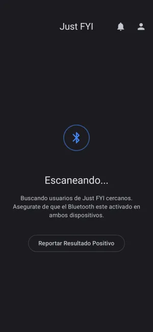 Captura de pantalla de la app Just FYI 1