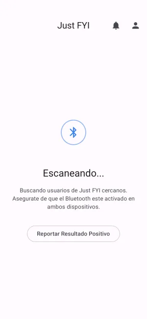 Captura de pantalla de la app Just FYI 1
