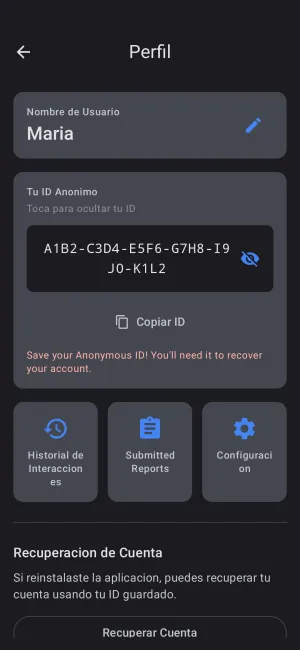Captura de pantalla de la app Just FYI 3