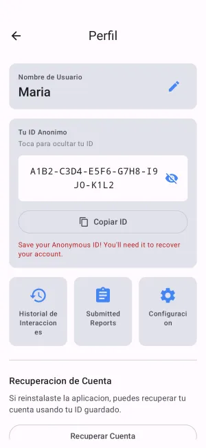 Captura de pantalla de la app Just FYI 3