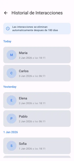 Captura de pantalla de la app Just FYI 5