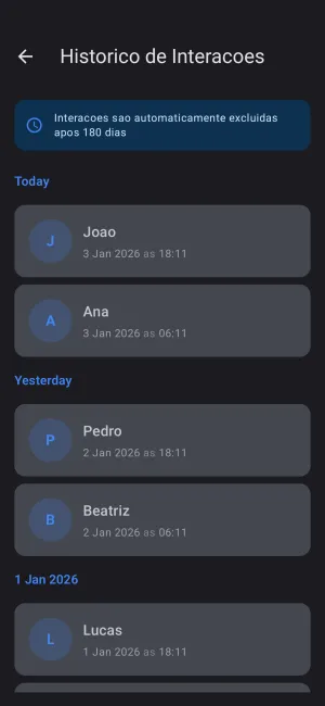 Captura de tela do aplicativo Just FYI 5