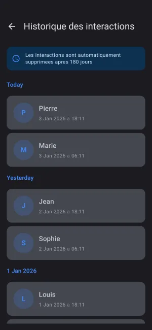 Capture d'ecran de l'application Just FYI 5