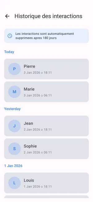 Capture d'ecran de l'application Just FYI 5